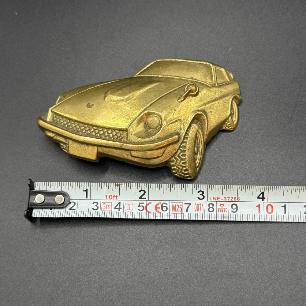 Vintage 1978 Baron Buckle Solid Brass Datsun 280Z Belt Buckle 6023 Car Accessory